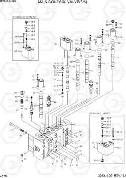 4070 MAIN CONTROL VALVE(3/5) R260LC-9S, Hyundai