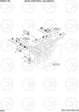 4090 MAIN CONTROL VALVE(5/5) R260LC-9S, Hyundai