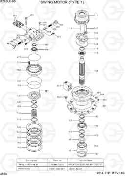 4100 SWING MOTOR (TYPE 1) R260LC-9S, Hyundai