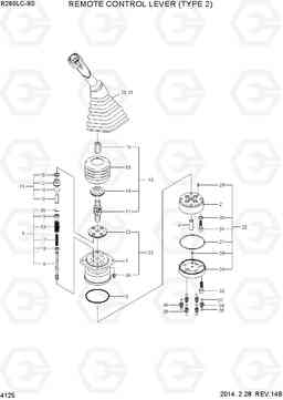 4125 REMOTE CONTROL LEVER(TYPE 2) R260LC-9S, Hyundai