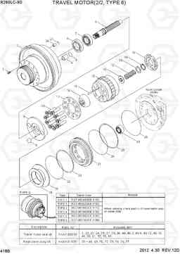 418B TRAVEL MOTOR(2/2, TYPE 6) R260LC-9S, Hyundai