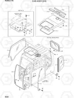 6040 CAB ASSY(3/4) R260LC-9S, Hyundai