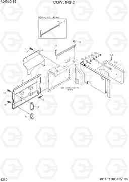 6210 COWLING 2 R260LC-9S, Hyundai