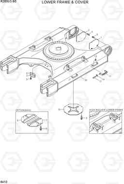 6410 LOWER FRAME & COVER R260LC-9S, Hyundai