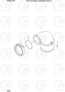 9290 AIR INTAKE CONNECTION 2 R260LC-9S, Hyundai