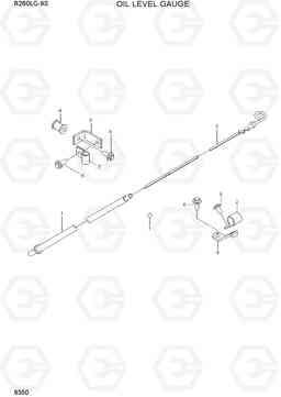 9350 OIL LEVEL GAUGE R260LC-9S, Hyundai