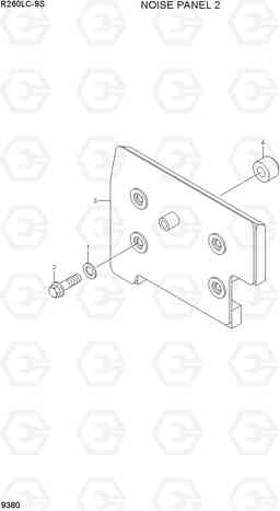 9380 NOISE PANEL 2 R260LC-9S, Hyundai