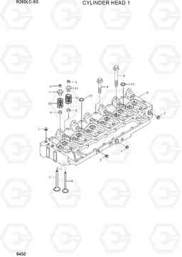 9450 CYLINDER HEAD 1 R260LC-9S, Hyundai