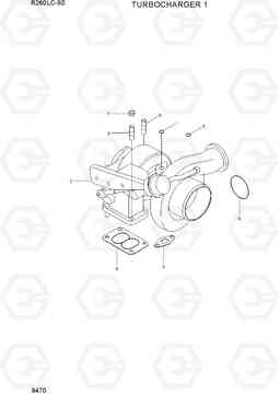 9470 TURBOCHARGER 1 R260LC-9S, Hyundai