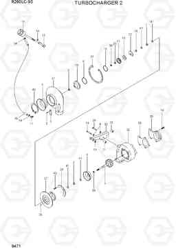 9471 TURBOCHARGER 2 R260LC-9S, Hyundai