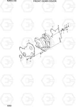 A050 FRONT GEAR COVER R260LC-9S, Hyundai