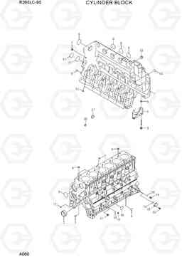 A060 CYLINDER BLOCK R260LC-9S, Hyundai