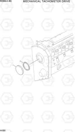 A150 MECHANICAL TACHOMETER DRIVE R260LC-9S, Hyundai