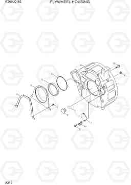 A210 FLYWHEEL HOUSING R260LC-9S, Hyundai