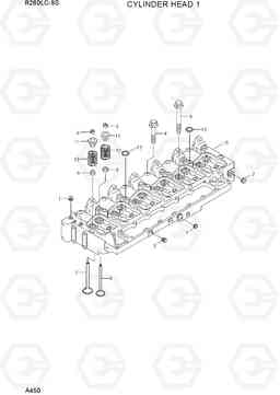 A450 CYLINDER HEAD 1 R260LC-9S, Hyundai