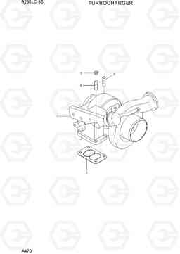 A470 TURBOCHARGER R260LC-9S, Hyundai