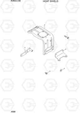 A590 HEAT SHIELD R260LC-9S, Hyundai