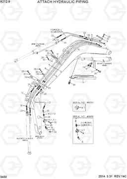 3400 ATTACH HYDRAULIC PIPING R27Z-9, Hyundai