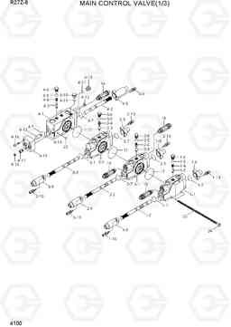 4100 MAIN CONTROL VALVE (1/3) R27Z-9, Hyundai