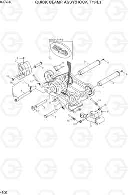 4700 QUICK CLAMP ASSY(HOOK TYPE, -#0489) R27Z-9, Hyundai