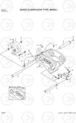 4800 QUICK CLAMP ASSY(HOOK TYPE, #0490-) R27Z-9, Hyundai