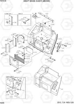 6240 SEAT BASE ASSY(-#0296) R27Z-9, Hyundai