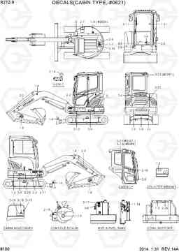 8100 DECALS(CABIN TYPE,-#0621) R27Z-9, Hyundai