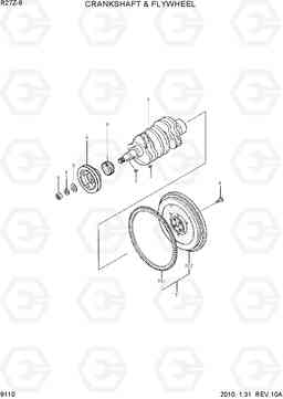 9110 CRANKSHAFT & FLYWHEEL R27Z-9, Hyundai