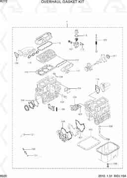 9320 OVERHAUL GASKET KIT R27Z-9, Hyundai