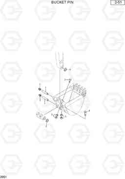 2051 BUCKET PIN R28-7, Hyundai