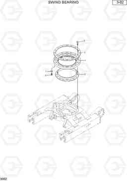 3002 SWING BEARING R28-7, Hyundai