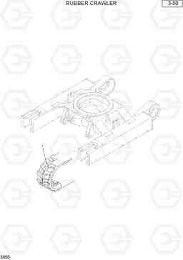 3050 RUBBER CRAWLER R28-7, Hyundai