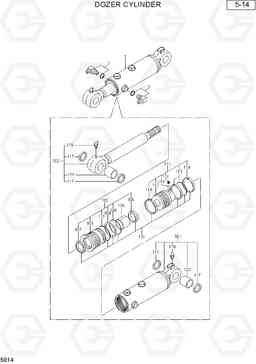 5014 DOZER CYLINDER R28-7, Hyundai