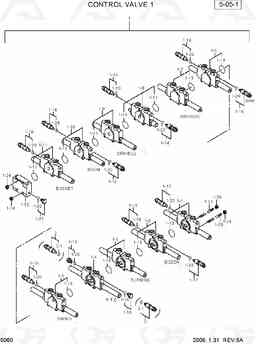 5060 CONTROL VALVE 1 R28-7, Hyundai