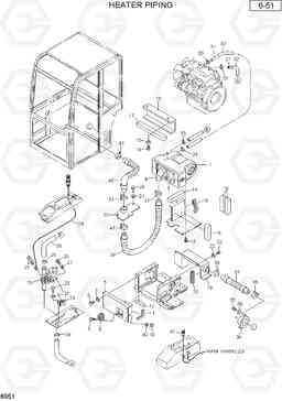 6051 HEATER PIPING R28-7, Hyundai