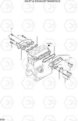 9130 INLET & EXHAUST MANIFOLD R28-7, Hyundai