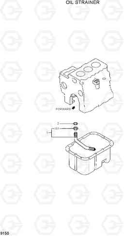 9150 OIL STRAINER R28-7, Hyundai