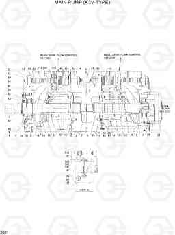 2021 MAIN PUMP(K3V-TYPE) R280LC, Hyundai