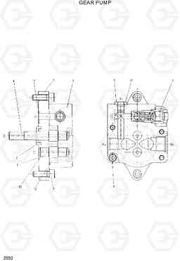 2032 GEAR PUMP R280LC, Hyundai