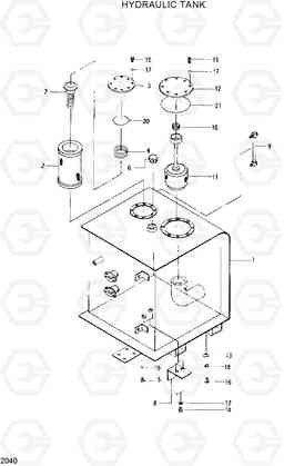 2040 HYDRAULIC TANK R280LC, Hyundai