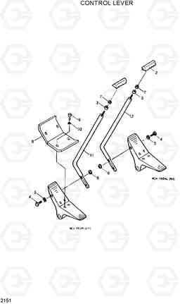 2151 CONTROL LEVER R280LC, Hyundai