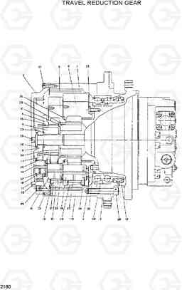 2180 TRAVEL REDUCITON GEAR R280LC, Hyundai