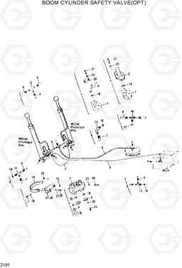 2191 BOOM CYLINDER SAFETY VALVE(OPT) R280LC, Hyundai