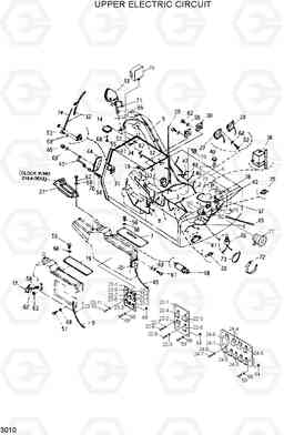 3010 UPPER ELECTRIC CIRCUIT R280LC, Hyundai