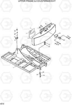 4010 UPPER FRAME & COUNTERWEIGHT R280LC, Hyundai