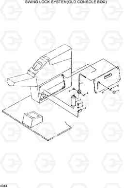 4043 SWING LOCK SYSTEM(OLD CONSOLE BOX) R280LC, Hyundai