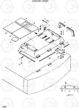 4060 ENGINE HOOD R280LC, Hyundai