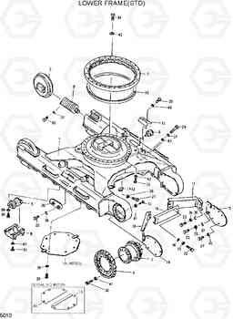 5010 LOWER FRAME(STD) R280LC, Hyundai
