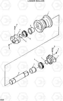 5020 LOWER ROLLER R280LC, Hyundai