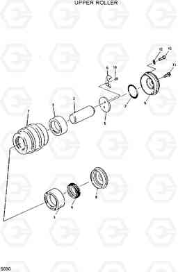 5030 UPPER ROLLER R280LC, Hyundai